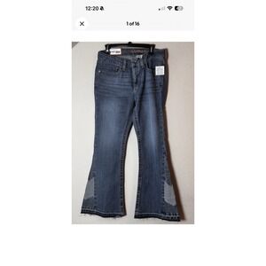 Cruel Girl Hannah Flare Jeans 32/13R Medium Wash Western Denim NWT